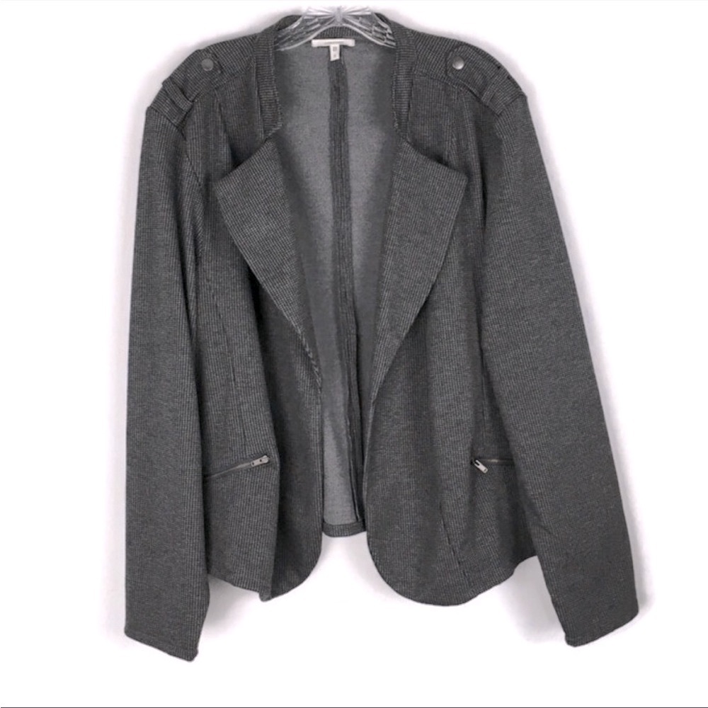 👩🏻‍💼Maurices Houndstooth Open Front Blazer Jacket👩🏻‍💼~small